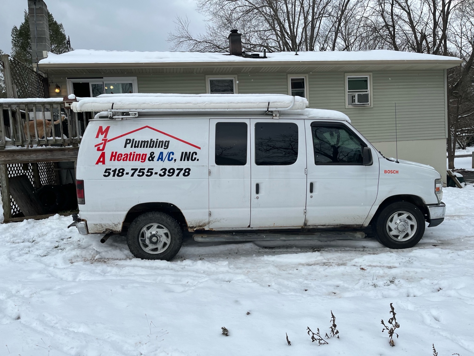 MJA Plumbing Van